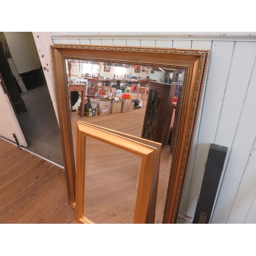 394 - Large Gilt Mirror and one other