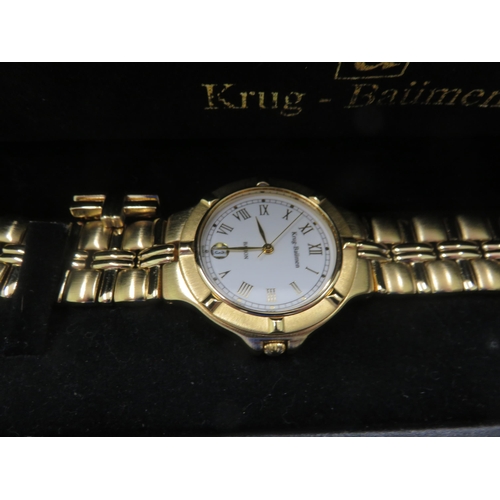 70 - Boxed Gents Krug-Baumen Bracelet Watch