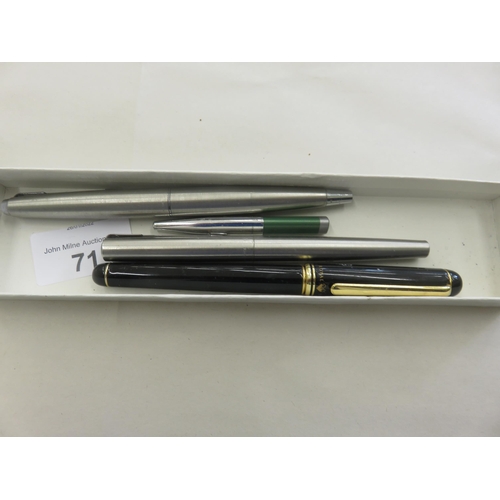 71 - Parker Fountain Pens etc.