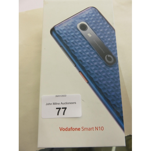 77 - Boxed Vodaphone Smart N10