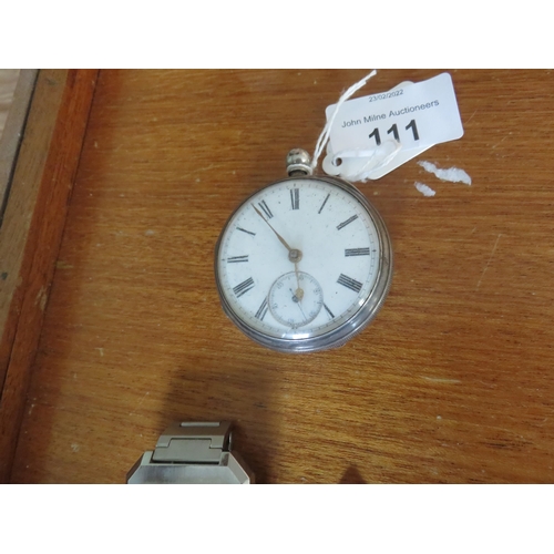 111 - One Silver Pocket Watch