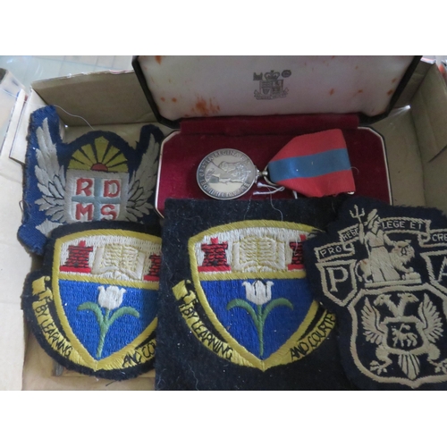 73 - Imperial Faithful Service Medal and lot patches