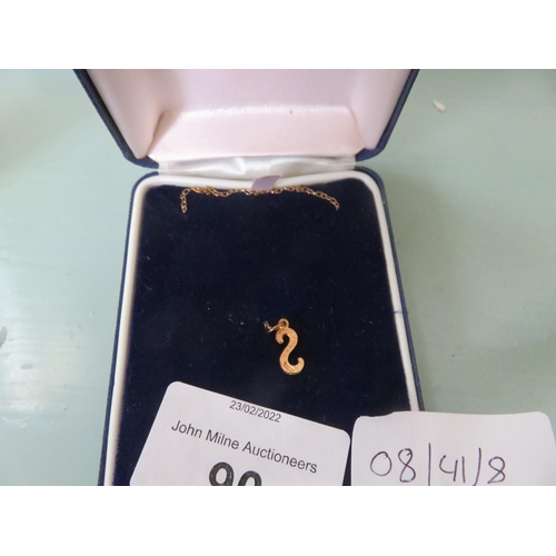 90 - 9ct Gold Pendant