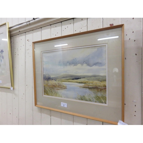 3 - Framed Watercolour - The Loch Brokentore - Dorothy Brown