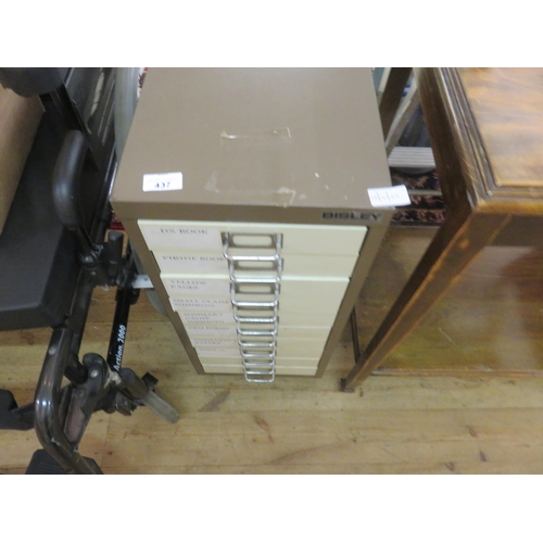 437 - Bisley Metal Ten Drawer Chest