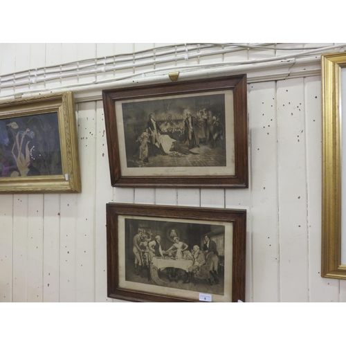 8 - Pair of 19th Century Oak Framed Prints