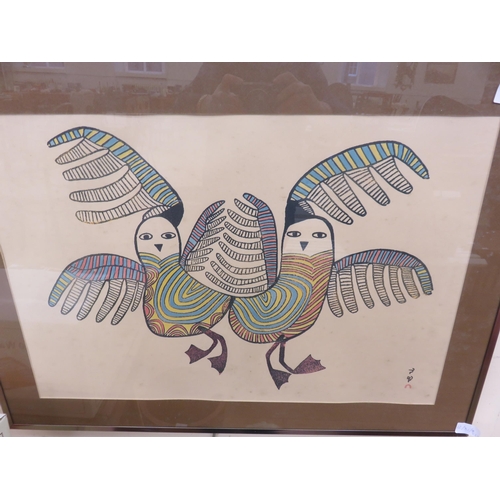 13 - Two pieces of Framed Inuit Art
