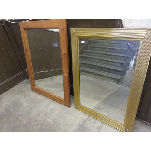 403 - Two Large Wood & Gilt Mirrors