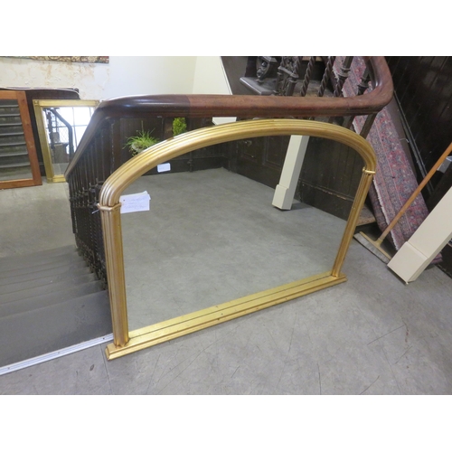 404 - Large Gilt Framed Over Mantel Mirror