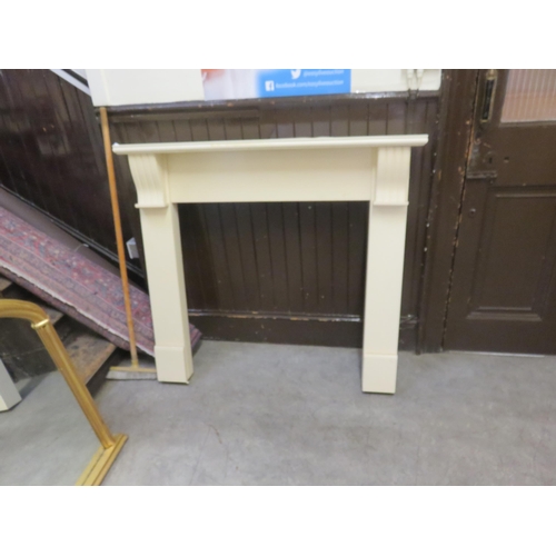 405 - Painted Wooden Fire Surround