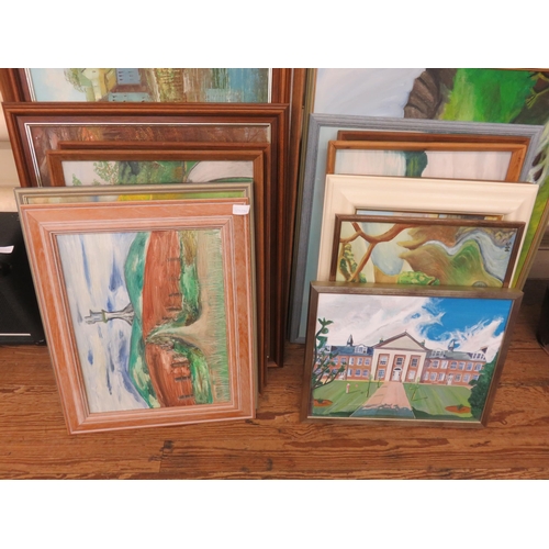 8 - Large quantity of Framed Oil Paintings
