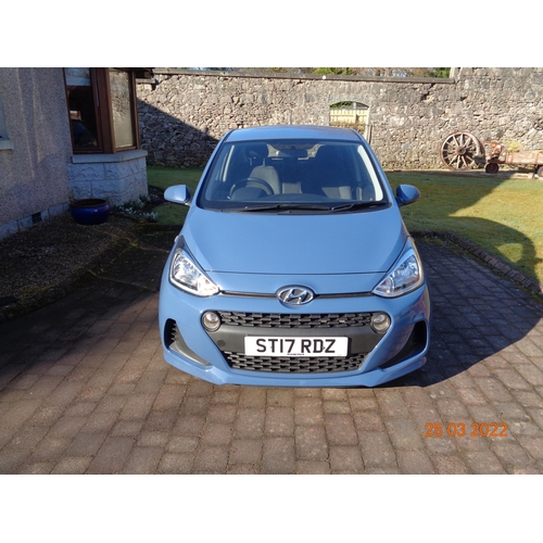 421 - Hyundai i10, Reg. No. ST17 RDZ, automatic. Four door. 3,385 miles.