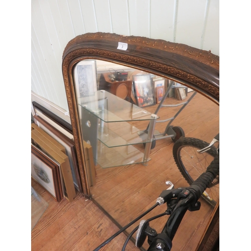 3 - Framed Victorian Mirror, poor order
