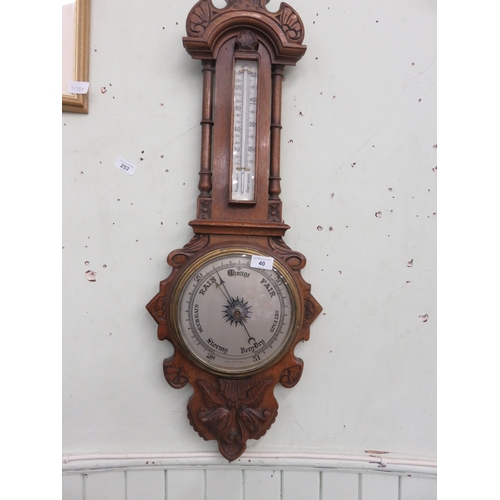 40 - Oak Cased Barometer