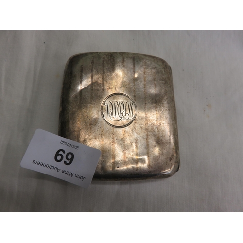 69 - Birmingham Silver Cigarette Case.  95.3g