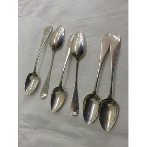 70 - Set of six Aberdeen Silver Teaspoons. 46.8g