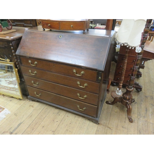 462 - Antique Oak Writing Bureau