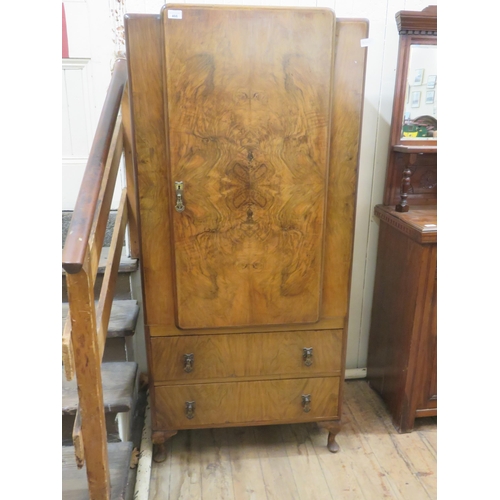 466 - Walnut Veneer Tallboy