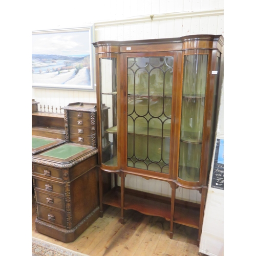 469 - Inlaid Mahogany Display Cabinet