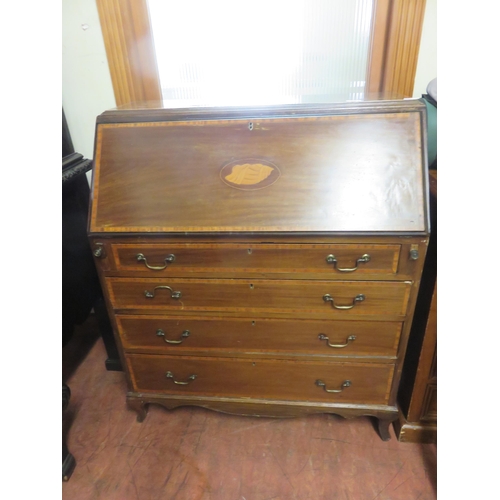 481 - Inlaid Mahogany Bureau