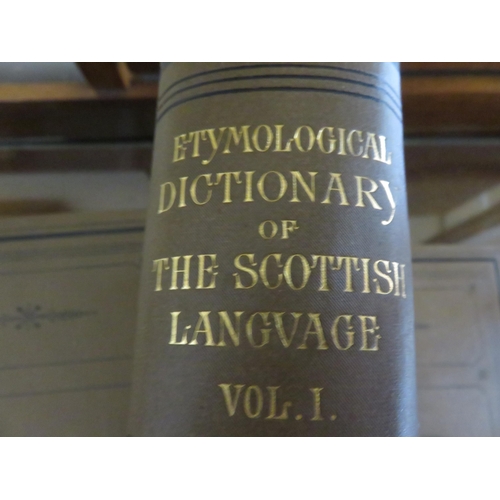 484 - Etymological Dictionary of The Scottish Language, J. J. Jamieson, 4 vols. 1878-1882, 4 Vols. Brown C... 