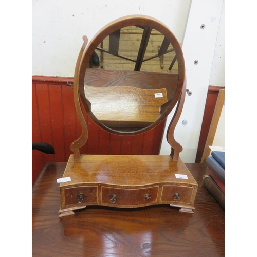 497 - Mahogany Framed Dressing Mirror