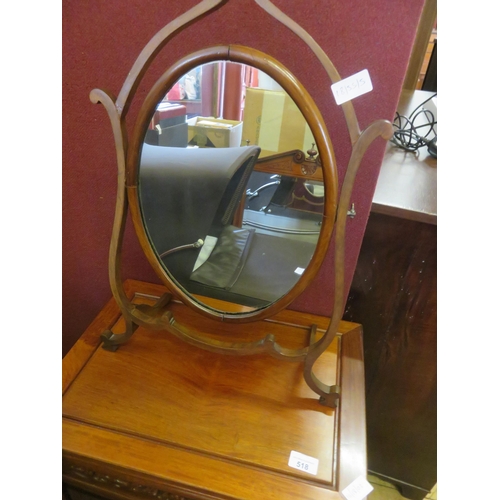 517 - 19th Century Mahogany Framed Dressing Mirror