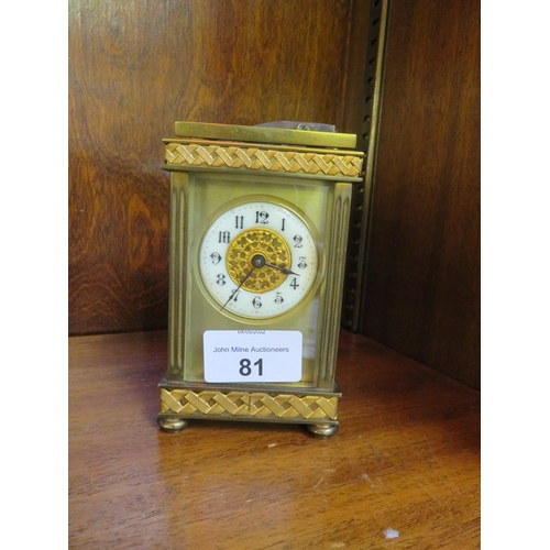 81 - Brass Carriage Clock