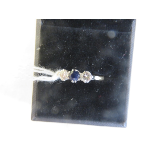 108 - Lady's 9ct. Gold Sapphire and Diamond Ring