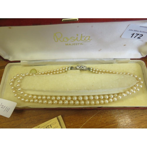 172 - Double String of Simulated Pearls