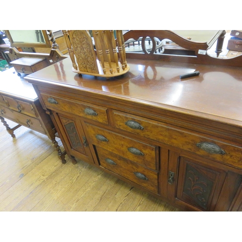 474 - Mahogany four drawer and two door Sideboard