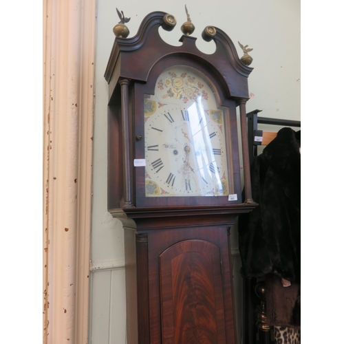 480 - Longcase Clock with painted dial, Wilkie Cooper