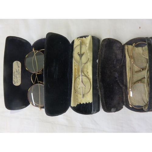 70 - Three pairs of Old Glasses