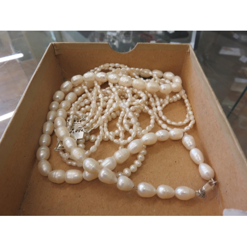 110B - Three Real Pearl Necklaces
