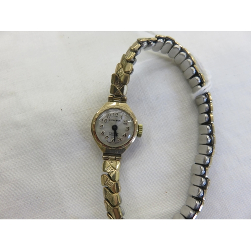 141 - Ladies 9ct Gold Cased Cocktail Watch