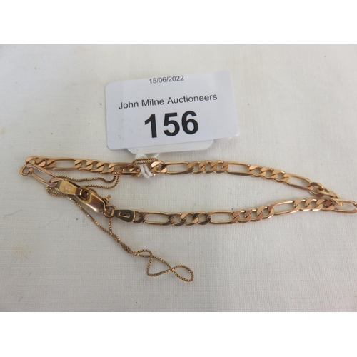 156 - Two 9ct Gold Chains 4g