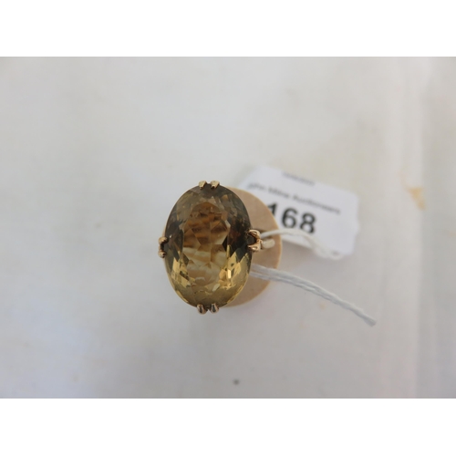 168 - 9ct Gold Quartz Ring