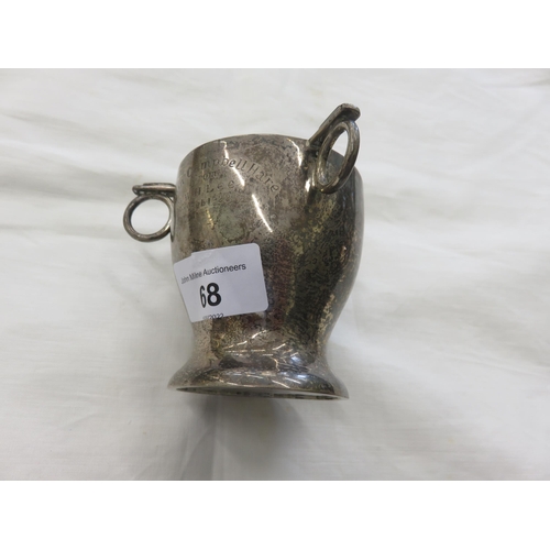 68 - Silver Three Handled Cup 5.5 Troy Oz.