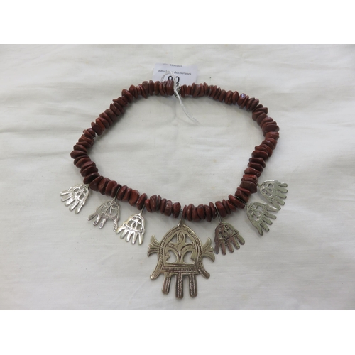 90 - Libyan  Silver Decorative Necklace