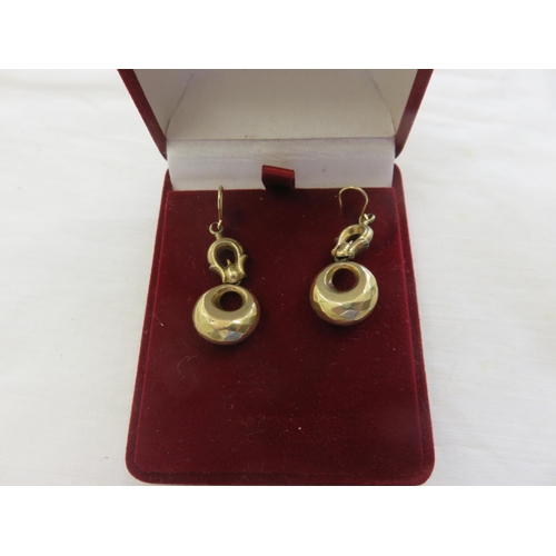 98 - Pair of Victorian Gold Pendant Earrings