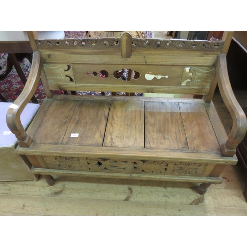 471 - Wooden Hall Bench