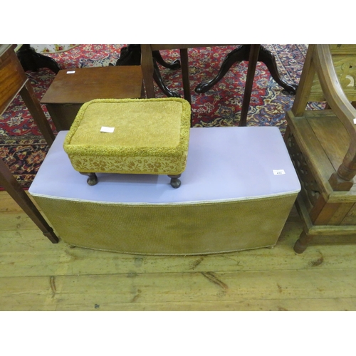 472 - Wicker Storage Box and Small Stool