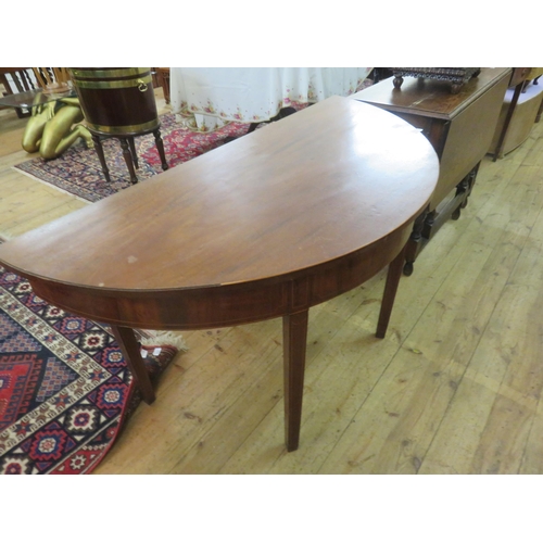 476 - Mahogany D End Table