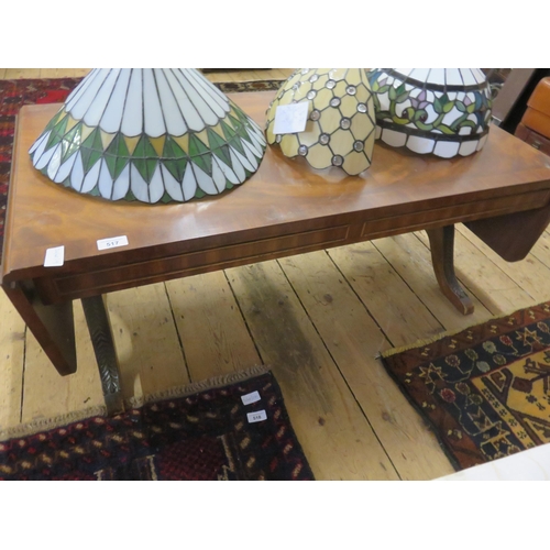 517 - Mahogany Drop Leaf Sofa Type Table