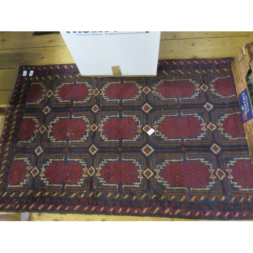 518 - Middle Eastern Rug, All Over Medallion Design on Red Ground 59