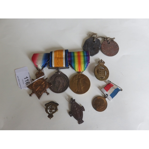 116 - WW1 Medal Group awarded to Sergeant Major R.W. Leckie RAMC 33150