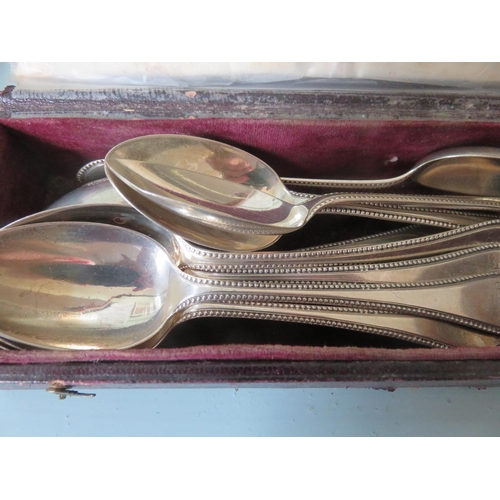 117 - Set of 10 Glasgow Hallmarked Victorian Silver Teaspoons