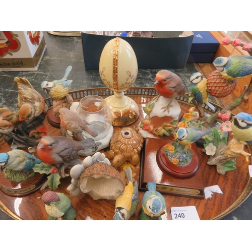 240 - Tray of Bird Figures