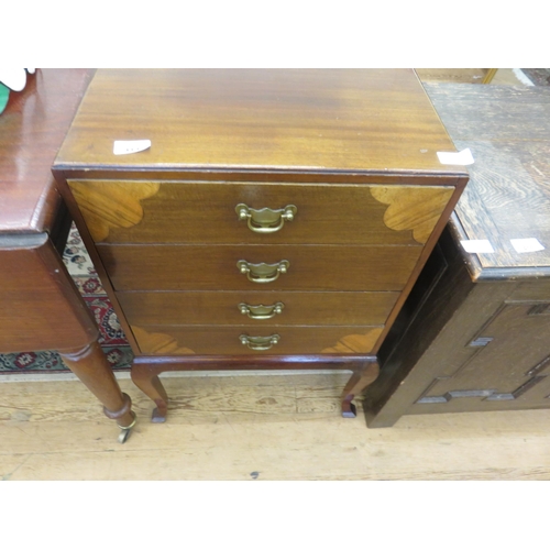 414 - Mahogany Inlaid Music Box with four drawers