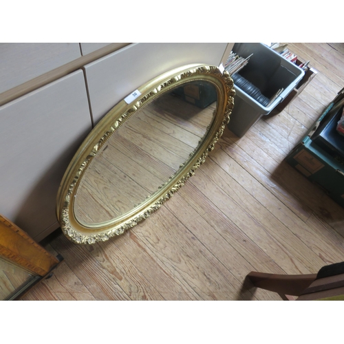 56 - Gilt Framed Oval Mirror
